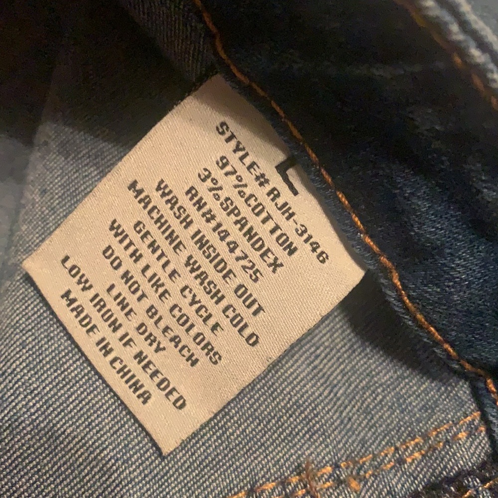Women’s size L Large hi waist button jeans by American Bazi. NEW!!!! Stretch - Picture 6 of 7